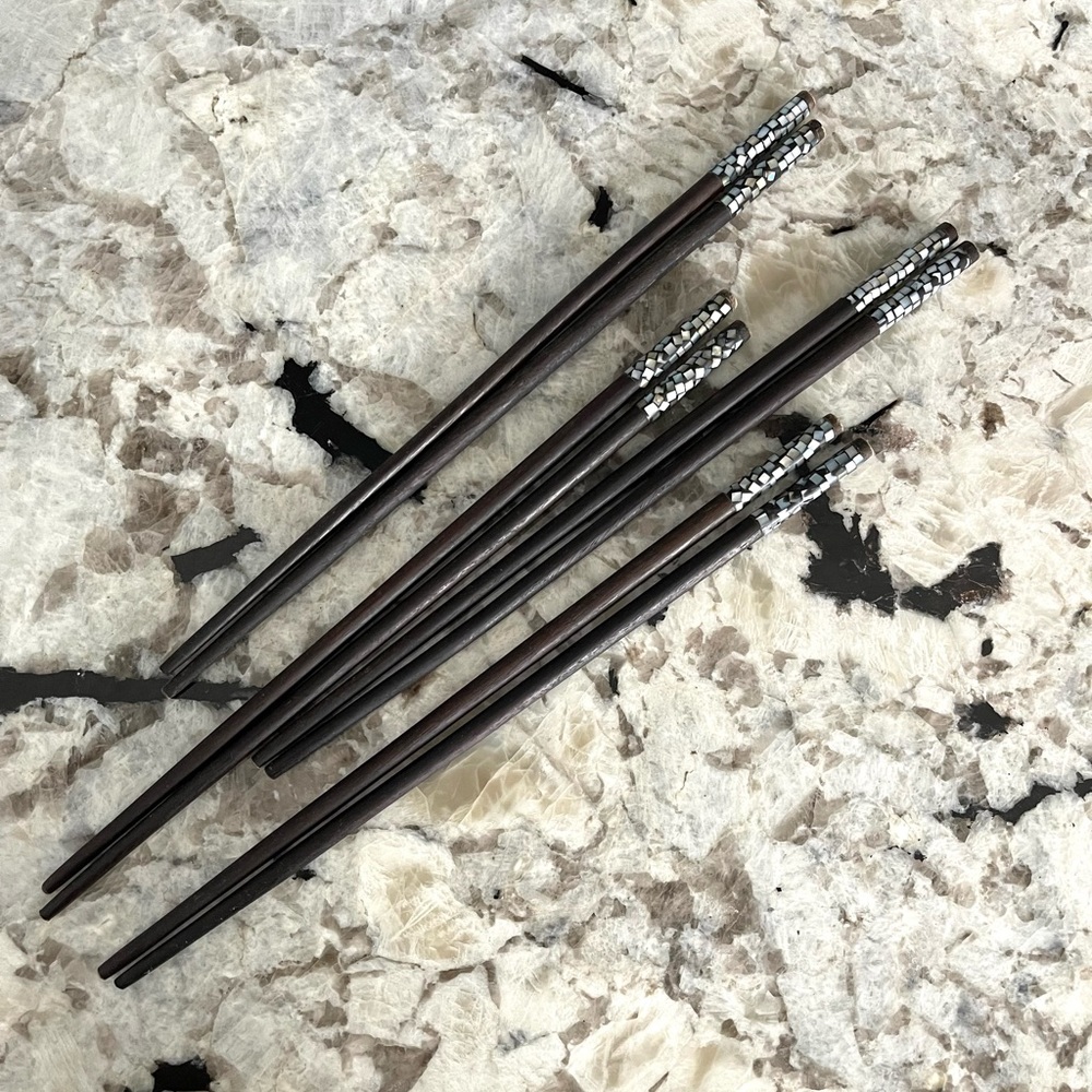 Mother of Pearl chopsticks set of 4